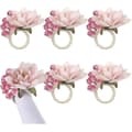 Blomservettringar 6 st, Servettringar H, Les H Bordsdekorationer, A