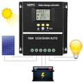 Solarladdningsregulator Solbatteri Intelligent Regulator 12V/24/V36V/48V Solkraftsregulator 100A