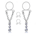 Miniatyrbild 1 av 4: Icke-piercade Clip On Nippelringar Justerbara Smycken Nippelring 1 Par