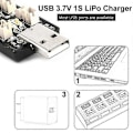 Miniatyrbillede 2 af 5: 1s Lipo Batteri USB Oplader 3.7v/4.20v 6 Kanal 1s Lipo Oplader - Jst 1.25 Jst-ph 2.0 Mcx Mcpx Con
