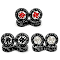 Pikkukuva 2 / 5: 4kpl 1.0 Renkaat ja Metalliset Beadlock-vanteet Sarja 1/24 Rc Crawler -auto Axial Scx24 Fcx24 Enduro24