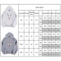 Miniatyrbillede 2 af 2: Dame Langærmet Hættetrøje Jule Elk Printet Pullover Toppe - gul 2XL