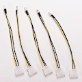 Pikkukuva 3 / 5: 5 kpl 4-nastainen Molex/IDE - 3-nastainen CPU-kotelotuulettimen virtaliitäntäkaapelisovitin 20cm