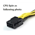 Miniatyrbillede 3 af 5: CPU 8-pin til 2x8-pin (6+2) Grafikkort til Miner Dobbelt PCI-e PCIe 8-pin Strømforsyningssplitterkabel Co