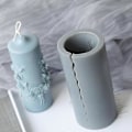 Miniatyrbillede 3 af 4: Lysform 3D Lysforme DIY Formede Lys Blade Cylindrisk Form Til Duftlys Sæber
