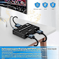 Miniatyrbilde 4 av 5: Displayport Switch 8k, Toveis Dp 1.4 Switch 8k @ 60hz, 4k @ 120hz, Displayport Switcher 1 Til