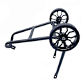 Miniatyrbillede 1 af 4: Til /3sixty Bagagebærer Bag Foldbar Cykel Bredere Opgradering Let Hjul Bagagebærer Cykelstativ Kan Skubbe Cykel