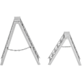 Miniatyrbild 4 av 4: 1/10 Skala Tillbehör Mini Hopfällbar Stege i Aluminiumlegering För 1:10 Rc Crawler Bil Axial Scx10 Trx4