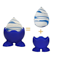 Miniatyrbilde 4 av 5: 6 stk. Silikon Eggeholdere Enkel Morsom Serveringskopp Egg Søtt og Fargerikt Design Serverer Hardkokte Egg