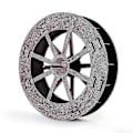 Miniatyrbilde 2 av 4: DIY Hage Plast Vannhjul 17cm 22cm 27cm 31cm 40cm Kina Fengshui Hjul Med Aksel Fjellhage Rennende Vann Drift Landskap 40cm wheel 1PC