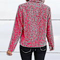 Miniatyrbillede 4 af 4: Dame Business Jakker Langærmet Blazer Damer Mode Revers Hals Overtøj Arbejde Red L