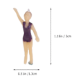 Miniatyrbillede 2 af 3: 20 stk. Simulationsfigur Farvet Badedragt Folk DIY Maleri Model Landskab Plast Layout Rekvisitter Mini Konstruktionsmodel Forsyninger (1:75, 1:100 Sty