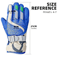 Miniatyrbilde 5 av 5: Termiske skihansker barn vinter fleece vanntett varm snowboard snøhansker 3 fingre for ski kjøring Style2-royal blue