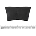 Pikkukuva 3 / 5: Naisten Plus-kokoinen tuubitoppi rintaliivit olkaimeton bandeau sopii useimmille joustava (s-6xl) 100% uusi 57% alennushinta Grey M
