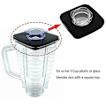 Miniatyrbillede 3 af 5: Blender firkantet låg og centerprop til Os-ter blenderkande passer til 4903 blender firkantet kandelåg Replac