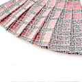 Pikkukuva 2 / 5: Tyttöjen korkeavyötäröinen pliseerattu vetoketjullinen tennishenkinen skater-minihame (lapset) Pink Plaid 100cm  1-2 Years