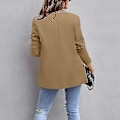 Miniatyrbillede 3 af 3: Dame Business Jakker Åben Front Blazer Casual Langærmet Arbejdstøj Khaki M