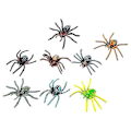 Miniatyrbilde 1 av 3: 8 stk. Plastikkedderkopp Halloweenleke for Halloweendekorasjoner