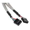 Miniatyrbild 5 av 5: Moderkort 4 Portar Usb 2.0 Till 9-Pin Header Bracket Förlängningskabel