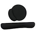 Miniatyrbild 1 av 5: 1 Set Tangentbords handledsstöd Vattentätt Ergonomisk Design Slitstarkt Andningsbart Supermjukt Stöd Handled Gummi Musmatta med Tangentbords handledsstöd