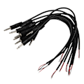 Miniatyrbilde 1 av 5: 10 stk. Erstatning hannplugg til blank ledning åpen ende 2-polet mono 1/8 tommer 3,5 mm plugg kontakt Aud
