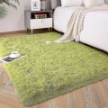 Miniatyrbild 1 av 5: Tflycq Mjuka fluffiga mattor kompatibla med sovrum barnrum plysch lurvig barnkammar matta lurviga kastmattor kompatibla med pojkar flickor, studentboende Green Grass 3.3 *4 Feet