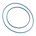 Miniatyrbillede 1 af 5: Poolrenserrem 91001017 Plast Let at installere Stabil ydeevne Remudskiftning til Polaris 360 380