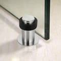 Miniatyrbillede 2 af 5: 60mm Sorte Dørstoppere, Gulvmonteret Dørstop i Rustfrit Stål, Kraftig Dørstopper til Gulvmontering, 4 stk. D-