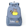 Miniatyrbild 1 av 5: Kawaii Tjock Katt Ryggsäck Mode Canvas Ryggsäck för Kvinnor style 16