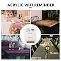 Miniatyrbilde 4 av 4: WiFi Passord Skilt WiFi Akryl Skilt WiFi Skilt WiFi Tavle WiFi Passord Påminnelse Skilt
