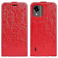 Miniatyrbild 1 av 5: För Nokia C110 Kortfack Telefonfodral Crazy Texture Vertikalt Flip Läderfodral Red Style C Nokia C110