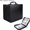 Miniatyrbillede 2 af 2: 360 Discs Bærbar CD DVD Wallet Holder Taske Etui Album Organizer Media Opbevaringsboks (Sort)