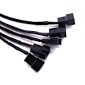 Miniatyrbillede 3 af 5: 15-pin Sata til 5 blæser adapterkabel Sata til 3 pin/4 pin Pmw Pc kabinet blæser strømadapterkabel, køling