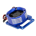 Miniatyrbillede 4 af 5: Metal Køleventilator Motor Køleplade Med LED Lys Til 1/8 Sledge Rc Bil Opgraderingsdele Tilbehør,b