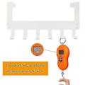 Miniatyrbild 5 av 5: Dörrkrokar Över Dörren - 2-pack Över Dörrkrokar, 6 Krokar Robust Metall Över Dörrkrokar För
