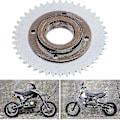 Pikkukuva 2 / 5: 78mm Ulkohalkaisija 4-reikäinen hampaaton vauhtipyörä + T8f 44t 54mm takaketjurataspaketti sopii 43cc 49cc Mini Pocket -malleihin