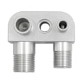 Miniatyrbillede 5 af 5: Til LSX LS3 Motor Swap Konvertering A/C Linje Kompressor Adapter Fitting, AC Kompressor Aluminium Adap s2024121229