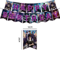 Miniatyrbild 3 av 5: Onsdag Addams Födelsedagsfest Dekoration Banner Ballong Servis Festliga Evenemang Tillbehör Heminredning Koppar Bakgrund 20pcs napkins7