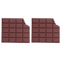 Miniatyrbillede 1 af 4: 2 stk. Duftende chokoladeformet side notesbog lomme memo