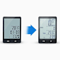 Miniatyrbillede 4 af 4: Omdrejningstæller Baglys Enkelt Cykel Kablet Speedometer Engelsk Display Med Forlænget Sæde (Grønt Lys)