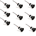Pikkukuva 1 / 5: Musta 9 kpl Mini 12 V 1 W LED-kattovalaisimet upotettavat kohdevalot Ip65, 3000 K (120, lämmin valkoinen).