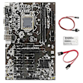 Pikkukuva 1 / 5: B250b Btc Louhintaan Tarkoitettu Emolevy Lämpötahna+kytkinkaapeli+sata-kaapeli 12 Pci-e Paikkaa Lga1151 Ddr