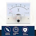 Miniatyrbillede 3 af 5: Pointer DC Voltmeter Panel Volt Spændingsmåler Måleinstrument 85C1 DC 0~100V