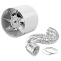 Miniatyrbillede 1 af 5: 4 Tommer Inline Kanalventilator Ilator Metalrør Ilat Udstødningsventilator Mini Ctor Ventilator Med A