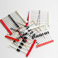 Miniatyrbilde 4 av 5: 100 stk. 1N4148 1N4007 1N5819 1N5399 1N5408 1N5822 FR107 8 Verdier Diode Sortiment