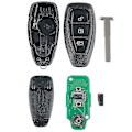 Miniatyrbilde 2 av 5: Smart bilnøkkel fjernkontroll 3 knapper Passer for Focus C-max Mondeo Kuga Fiesta B-max 433mhz