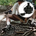 Miniatyrbild 3 av 3: 1st Kreativ Vattenkokare för Camping Utomhus Vandringsutrustning Portabel Vattenflaska (Slumpmässig Stil)