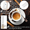 Miniatyrbillede 5 af 5: 8 Nåle Fast Espresso Distributionsværktøj Nåle Espresso Tilbehør Kaffeomrører Rent Aluminium