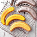 Miniatyrbild 4 av 5: Bananformad Kakform Dessert Bakverk Kakform För Bakning Mousse Dekorering Bakplåtsverktyg