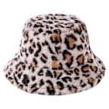 Miniatyrbild 1 av 4: 1st Mode Varm Fiskehatt Fluffig Höst Vinter Leopard Fiskare